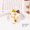 Lindo Gatito Dona Comida Juego Resina Accesorios DIY Pegamento Crema Carcasa de Teléfono Pegatinas para Refrigerador Hecho a Mano