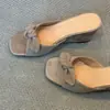Primer Encuentro con el Estilo Retro Versátil y de Moda de la Temporada: Sandalias de cuña abiertas para mujer con lazo suave