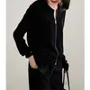 Nuevo Estilo Primavera Temprana 2026 Suéter Negro de Punto de Manga Larga con Cuello Redondo para Mujer, Casual y Versátil, Chaqueta Elegante y que Reduce la Edad