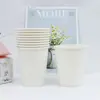 Vasos de papel desechables transfronterizos con un toque de alta gama, vasos hechos a mano gruesos para niños DIY para jardines de infancia, vasos de papel coloridos al por mayor