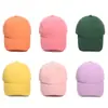 Gorra de Béisbol de Color Sólido Unisex para Niños Transfronteriza Casual Versátil Protector Solar para Exteriores Gorra con Visera Personalizable