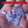 Vidro Colorido Glitter Fino Olho de Gato Contas de Bambu Materiais Artesanais DIY Contas para Pulseira Colar Contas Soltas Acessórios
