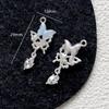 Colgante de aleación con diseño de estrella, planeta, luna y mariposa, hecho a mano, para pulsera, collar, pendientes, accesorios de cuentas.