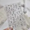 Pegatinas Finas y Flexibles para Uñas, Calcomanías Populares de Estilo Oscuro para Uñas con un Toque de Lujo, Diseños Mixtos de Pegaso Gótico, Uñas Portables