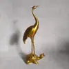 Enfeites de Garça de Latão, Garça de Latão, Tartaruga, Tartaruga da Longevidade e Longa Vida, Decorações para Mesa de Casa, Presentes de Aniversário, Saudações de Aniversário