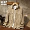 Chaqueta Camisera de Manga Larga para Hombre Primavera y Otoño Nuevo 2024 Primavera Chaqueta con Solapa Camisa Casual para Hombre Talla Grande 1189JP
