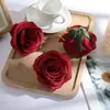 Cabezas de flores de rosa grandes artificiales para decoración de bodas, pared de flores para arcos, arreglos florales y flores artificiales al por mayor directamente del fabricante