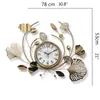 Sofá Estilo Lujo Ligero Moderno Pared de Fondo Decoración Reloj de Pared Habitación Metal Simple Sala de Estar Acero Inoxidable Titanio Colgante de Pared