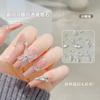 Super Flash Joyería para Uñas Ojo de Caballo Penetración de Hielo Diamante de Zirconia Punta Inferior Micro Zirconio Espiga de Trigo Transparente Blanco Diamante Pequeño Paquete de 20