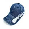 Boné de Baseball de Moda de Rua Transfronteiriço, Boné de Jeans Lavado da Moda para Comércio Exterior, Chapéus para Atacado de Fábrica