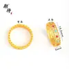 Anillo con Patrón de Pergamino Tradicional Antiguo, Moda Estilo Palacio, Nuevo Estilo Chino, Tallado en Hielo Escarchado, Anillo Liso de Moda Mate