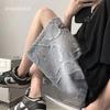 Shorts personalizados estilo americano masculino verão design senso nicho moda marca elegante impresso solto casual shorts esportivos