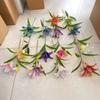 Uma flor, um botão, lírio, decoração para salão de casamento, flor falsa, hotel, estrada, chumbo, simulação de flor, tecido de impressão 3D transfronteiriço