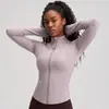 Top Esportivo Nude para Yoga Manga Longa Outono 2025 Roupa Fitness Feminina Jaqueta Slim para Corrida Treinamento Yoga