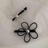 Dongdaemun Nuevo Estilo ~ Pinza para el Cabello de Perla con Flor Grande para Mujer Clip para Flequillo Parte Trasera Accesorios para el Cabello Niñas Clip Lateral Clip Superior