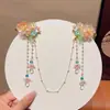 Acessórios de Cabelo Hanfu Estilo Antigo para Meninas, Corrente de Testa Super Fada, Corrente de Sobrancelha com Franja, Grampo de Cabelo de Traje Antigo, Ornamento de Cabelo