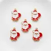 BB-20 Enfeite DIY de Papai Noel Acessórios Artesanais Pingente Único Série de Natal Chapéu Vermelho Pingente Pequeno Pingente de Tiara
