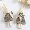 Muñecas Pequeñas Estilo Bosque, Decoraciones de Algodón y Lino, Accesorios Pequeños, Broches de Tela de Conejo Lindos, Accesorios y Materiales para Ropa DIY