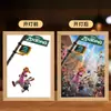 Marco de Fotos 2D de Anime de Conejo y Zorro Regalo para Dormitorio Escritorio Luz de Noche para Novio/Novia Pintura Iluminada