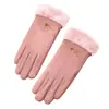 Guantes de Felpa de Gato de Dibujos Animados para Otoño e Invierno, Guantes a Prueba de Frío para Mujer, Guantes Cálidos con Pantalla Táctil para Estudiantes, Ciclismo al Aire Libre