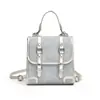 Mochila para Mujer Moda Casual Versátil Portátil Estilo Coreano Cruzada Pequeña Cuadrada Diseño de Nicho de Gama Alta Mochila de Viaje