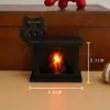 Superventas transfronterizo Lámpara de mini chimenea LED luz de noche para casa de muñecas Lámpara de llama DIY hecha a mano Adorno decorativo creativo