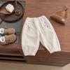 Pantalones de Chándal Forrados de Polar para Bebé Estilo Nuevo Otoño e Invierno Engrosados Cálidos Casuales tipo Jogger Pantalones Largos Versátiles para Niños y Niñas