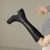 Botas Altas de Suela Gruesa Adelgazantes Hasta la Rodilla para Mujer 2026 Nuevas Primavera/Otoño con Forro de Terciopelo Botas Largas de Montar Retro con Cremallera Trasera