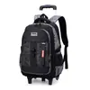 Mochila Escolar con Carrito Nuevo Modelo de Peces Naturales Transfronteriza para Estudiantes de Primaria Grados 3-6 Niños Mochila de Gran Capacidad Reductora de Carga Dropshipping