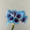 Venda Quente Transfronteiriça Simulação Mini Pu Lírio Calla Enfeites para Sala de Estar e Restaurante Flores Decorativas Flores Artificiais Florais de Mão para Casamento