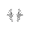 Super Brilhante Zircônia Estrela Ear Cuff Luxo Leve High-End Moda Simples Exquisito Clipe de Cartilagem da Orelha Senso de Design Brinco de Nicho para Mulheres