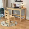 Escrivaninha de madeira maciça para apartamentos pequenos, com gavetas de armazenamento, adequada para quarto e escritório, mesa de computador para estudantes, penteadeira para meninas