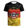 Camiseta Casual Esportiva de Manga Curta com Gola Redonda para Torcedor da Copa do Mundo, Nova Coleção Primavera/Verão Transfronteiriça, Futebol Nacional