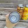 Lata de Cola de Acero Inoxidable de Doble Pared con Aislamiento al Vacío para Mantener Frío, Fácil de Abrir, 450ml