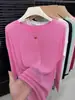 Nuevo Cubre-traje Fino Protector Solar 2025 para Mujer, Versátil de Color Sólido Cuello Redondo Manga Larga Camiseta Interior Top, Moderno Directo de la Fábrica Fuente