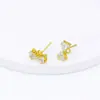 Accesorios de pendientes de gancho de moda con circonita, pendientes de pin de plata 925, pendientes de diadema colgantes, accesorios de pendientes hechos a mano DIY A24B