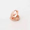 Brinco de Orelha Avançado Agulha de Prata S925 Brilhantes Brincos de Diamante Leve Luxo Argola de Orelha Elegante Tendência Feminina Doce Círculo de Diamante Brincos