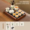 Conjunto de Chá Kung Fu Cerâmica Ru Retro Chinês Moda Nacional Novo Conjunto Bandeja de Chá Cerâmica Doméstico Negócios Presente Logo Personalizado