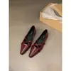 Zapatos Negros de Tacón Bajo para Mujer, Nuevos de Verano 2026, Planos Estilo Francés Mary Jane de Piel para Mujer
