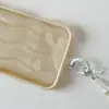 Chica Coreana Colorido Chapado Eléctrico Lazo Portátil Ins Funda para Teléfono Móvil Cadena Colgante Accesorios Llavero Cadena de Perlas