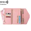 Impressão de fotos artigos de couro * fabricantes quente transfronteiriço novo 30% de desconto Porta-cartões de identificação Pacote de cartão de caderneta RFID Pacote de caderneta de viagem