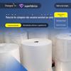 Papel térmico de três provas personalizado do fabricante revestido com cola de silicone Papel de impressão térmica em branco Material de etiqueta autoadesiva Matéria-prima