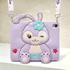 Adecuado para funda de tableta iPad 11, Funda de tableta de conejo de dos patas de dibujos animados, iPad mini 8 Air Pro Tableta