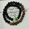 Pulseira de Contas para Homens para Live do TikTok, Novo Estilo Chinês, Minimalista de Nicho, Estilo Antigo, Contas Budistas, Pulseira Versátil