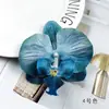 Flores Artificiales de Orquídea Phalaenopsis Floristería DIY Recuerdo de Boda Adorno Pequeño Pasador Decorativo Tocado Accesorio para Fotografía