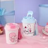 Termo de Hello Kitty de acero inoxidable 316, taza portátil de alto valor con popote para niñas, taza de café para regalo de pareja