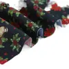 Tecido Roupa Infantil Material Biscoito Tecido de Cama Fundo Produção Cena de Morango Tecido Estampado Natal Desenho Animado