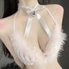 Nova Lingerie Sexy Estimulante, Intercurso de Encontro, Adorno Sexy para Pescoço, Sino de Borda de Cogumelo, Laço para Perna Longa, Dropshipping 3148