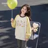 Sudadera YOJIA para Niñas Primavera y Otoño 2026 Nueva Moda Cuello Redondo Manga Larga para Niñas Pequeñas, Ropa de Otoño para Niños