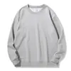 Moletom retrô gola polo estilo Old Money para homens, blusa de base listrada da moda para outono, peça casual de peso pesado